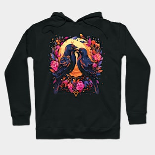 Crow Couple Valentine Hoodie